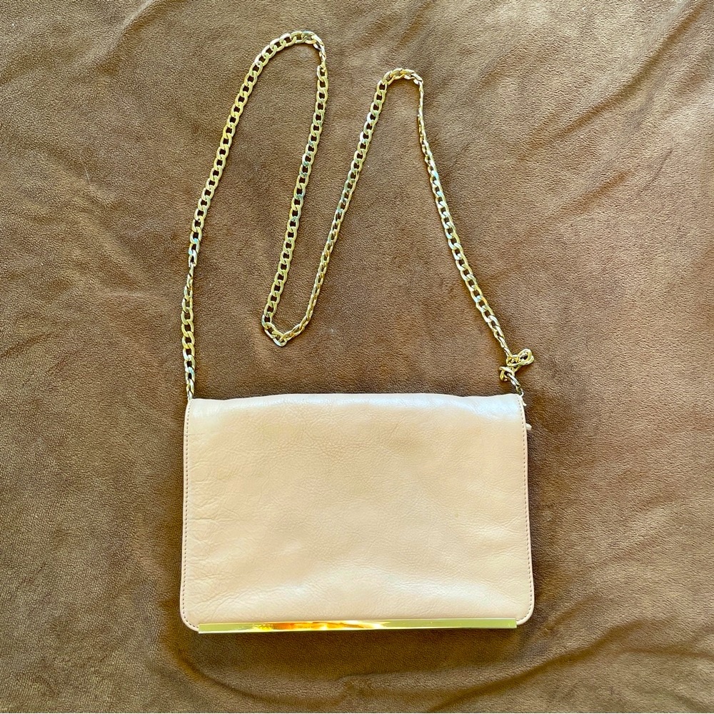 Halogen Metal Edge Crossbody Purse